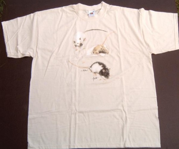 T-Shirt mit Motiv Ratten