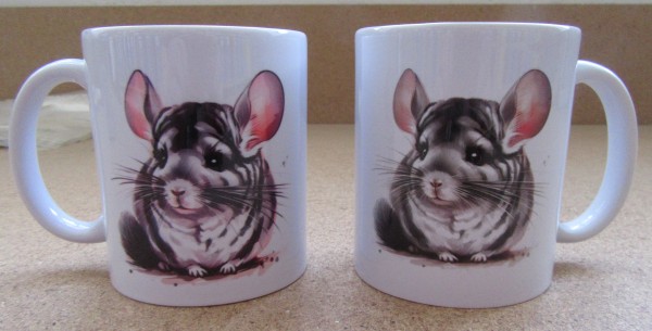 Kaffeebecher mit Chinchillamotiv