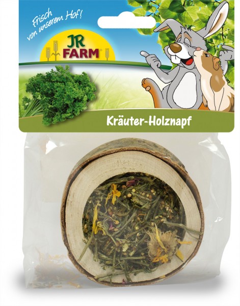 JR Farm Holznapf gefüllt - Kräuter - 120 g