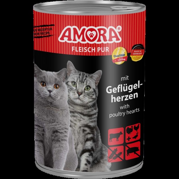 Amora Fleisch Pur Katzenfutter - 400 g